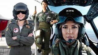 Top 10 Female Fighter Pilot In The World  Best Female Fighter Pilot [upl. by Enilada384]