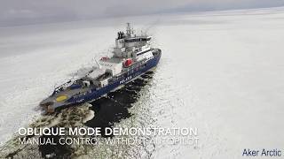 LNGpowered icebreaker Polaris  Fullscale ice trials of the Aker ARC 130 design [upl. by Nitsug72]