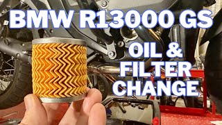 BMW R1300GS  Oil Change [upl. by Brunell851]