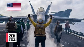 Onboard The USS Nimitz CVN 68  Flight Operations  Epic Takeoffs amp Landings in The Pacific Sea [upl. by Eatnhoj]