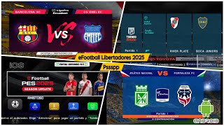 Descargar eFootball PES Libertadores 2025 Para AndroidMóvil PPSSPP con narración en español [upl. by Norrag]