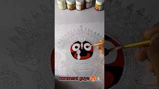 Jay Jagannath face drawing 🙏❤️‍🩹odia shorts [upl. by Sremmus]