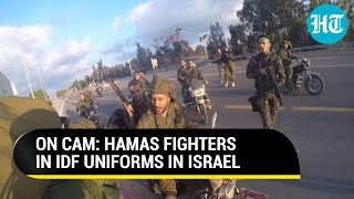 Hamas Militants Don IDF Uniforms Inside Israel  Watch What Happened Next [upl. by Ydieh]