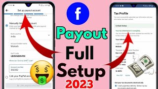 how to setup facebook payout facebook payout account setup 2022 [upl. by Wiburg]