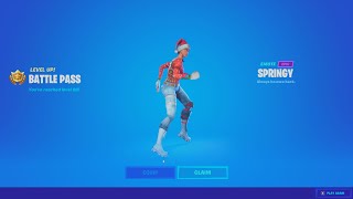 UNLOCKING The Springy Emote In Fortnite [upl. by Lirret522]