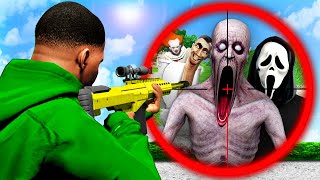 Ich JAGE alle SCP SKIBIDI TOILET FNAF amp GARTEN OF BANBAN Monster in GTA 5 Film [upl. by Elyod119]