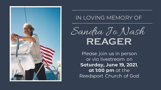 June 19 2021 Celebration of Life for Sandy Reager [upl. by Llehsem]