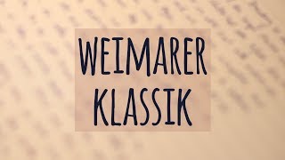 Weimarer Klassik einfach erklärt  Geschichte  Merkmale  Ästhetische Erziehung [upl. by Ainehta87]