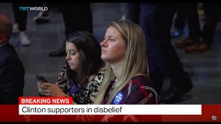 Clinton supporters in disbelief [upl. by Florentia]