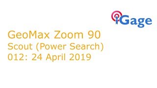 Geomax Zoom 90 Scout Power Search [upl. by Bred]