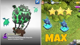 Maxing My Lavaloon Puppet Gone Wrong Clash Of Clans [upl. by Hirschfeld880]