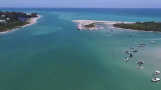 Aerial video of the Stump Pass State Park area in Englewood Florida [upl. by Fiel]