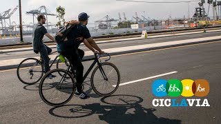 CicLAvia San Pedro Meets Wilmington at the Port of Los Angeles [upl. by Eniamzaj]