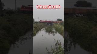 Train over the canal express trending canal share [upl. by Aerdnaed634]