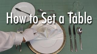 Learn How to Set a Formal Dinner Table [upl. by Colville892]