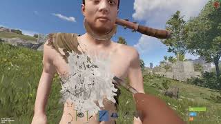 How i played one day as solo at high pop server rust solo game [upl. by Llessur]