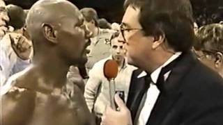 Hagler vs Leonard Pre and Post fight interviews [upl. by Neelcaj]