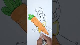 Cute Rabbit Drawing Easy 🖌🎨 [upl. by Suoivart775]