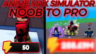 Anime Max Simulator UPDATE 164 Noob To Pro [upl. by Korrie]