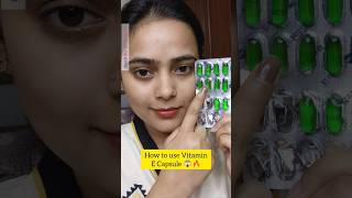 How to use Vitamin E Capsule For Dark Circles😱ytshorts viral beatytips hacks vitaminecapsule [upl. by Myrilla]