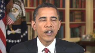 President Obama Weekly Address Jan31 2009 [upl. by Macomber]