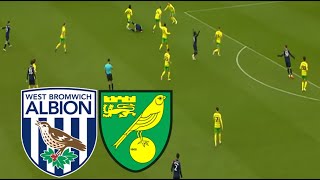 WEST BROMWICH 22 NORWICH CITY HIGHLIGHTS  CHAMPIONSHIP 202425 [upl. by Nalyd]