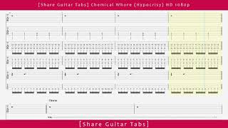 Share Guitar Tabs Chemical Whore Hypocrisy HD 1080p [upl. by Haelhsa]