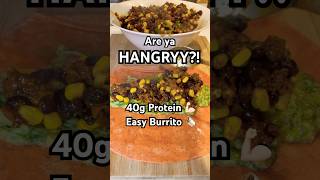 HANGER BURRITO🌯😮‍💨food mealprep recipe protein gym yummy healthy sandwich shorts burrito [upl. by Sher]