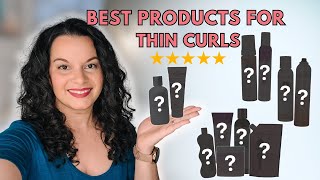 Best Curly Hair Products for Fine Thin Hair  Low Density Curly Hair Products [upl. by Nywles]