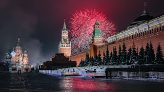 Watch Russias 2021 New Year fireworks display [upl. by Odom]