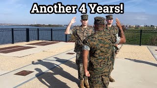 Marine Corps Reenlistment Ceremony  Washington DC [upl. by Ytak]