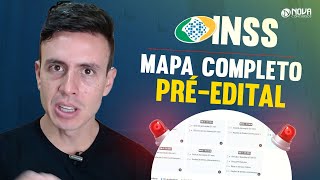 CONCURSO INSS 2024 MAPA DE ESTUDOS COMPLETO PRÉEDITAL [upl. by Trebla]