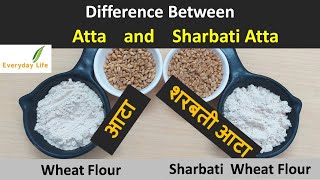 Difference bw Atta andSharbati Atta  आटा और शरबती आटा में अंतर  Wheat Flour  Everyday Life 106 [upl. by Jessi]