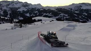 AdelbodenLenk Pisten präparieren mit Prinoth Teil 2 [upl. by Helbona]