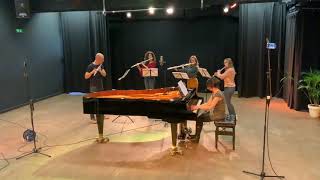 Maurice Ravel  Alborada del Gracioso  flute quartet and piano [upl. by Enorej]