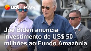 Joe Biden anuncia mais US 50 milhões ao Fundo Amazônia e faz visita a Manaus antes de ir ao G20 [upl. by Croom302]