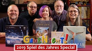 GameNight 2019 Spiel des Jahres and Kennerspiel des Jahres Special [upl. by Atinuj]