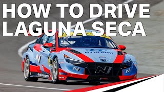 WeatherTech Raceway Laguna Seca TCR Hot Lap  Hyundai Elantra N TCR  Explained by Robert Wickens [upl. by Anipsed27]