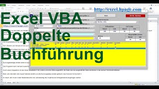 Eigene Buchhaltung selber führen Doppelte Buchführung mit variablem Kontenrahmen Excel VBA [upl. by Otrebcire60]