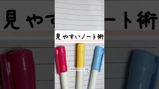 見やすいノートの書き方  ノート術 勉強法 ノート [upl. by Wiburg]