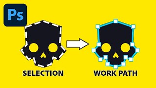 How To Convert a Selection Back Into a Work Path in Photoshop [upl. by Atterrol]