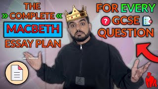 Macbeth One FULL Essay Plan Which Fits EVERY GCSE Question [upl. by Baudoin]