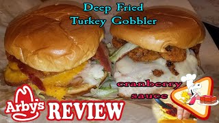 Arby’s NEW Deep Fried Turkey Gobbler and Deep Fried Turkey Club Review [upl. by Anerok]