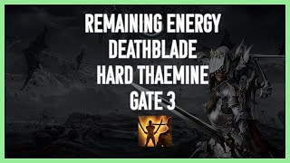 Lost Ark 1630 Remaining Energy Deathblade Hard Thaemine Gate 3 [upl. by Dalila625]