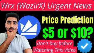 Wrx coin urgent news today 🔴  Wrx coin price prediction  WazirX coin news today  Bitcoin news [upl. by Latimore]