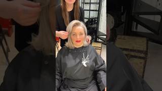 Шикарное Каре на среднюю длину волос с челкой набок после 50 летA chic square for medium hair length [upl. by Anehc45]