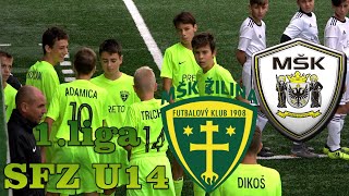 FUTBAL  SFZ 1liga U14  MŠK Žilina U14 vs MŠK Námestovo U14 [upl. by Pernell]