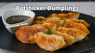 Soft amp Crispy Potsticker Dumplings Gyozas [upl. by Dagley]