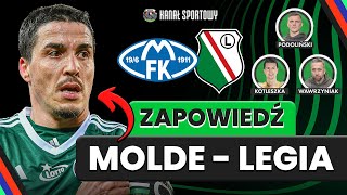 LEGIA GRA Z MOLDE W LIDZE KONFERENCJI SKŁADY ANALIZA ZAPOWIEDŹ MARC GUAL NIE ZAGRA [upl. by Ruscher]