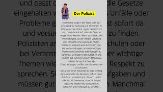 der Polizist deutsch lerndeutsch learngermanfast german lernedeutsch learngerman [upl. by Hadeehsar]